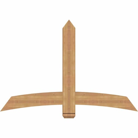 Ekena Millwork Bellingham Timber Gable Bracket, Western Red Cedar, 60"W x 40"H x 3 1/2"D x 5 1/2"F, 16/12 Pitch GBW060X40X0406BEL00SWR